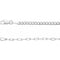Chaîne en argent sterling de 2,7 mm de long, style trombone