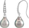 Boucles d'oreilles à perles accentuées