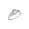 Bague de naissance d'avril en or 14 carats avec imitation de pierre de naissance