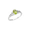 Bague de naissance imitation pierre d'août en or 14 carats pour les jeunes
