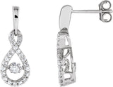 Boucles d'oreilles Mystara Diamonds® inspirées de l'infini