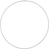 Sterling Silver 2 mm Rolo 7" Chain