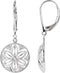 Boucles d'oreilles à fermoir à levier en filigrane granuleux