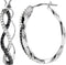 Boucles d'oreilles créoles croisées