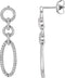 Boucles d'oreilles géométriques ornées
