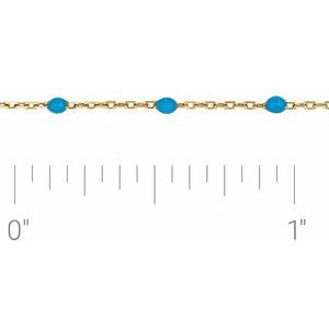 Chaîne à maillons de 14K 0,08 mm