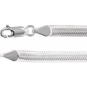 Chaîne serpent en argent sterling, 4,8 mm