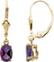 Boucles d'oreilles ovales à 4 griffes