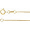 Chaîne à maillons carrés 18 carats, 0,5 mm