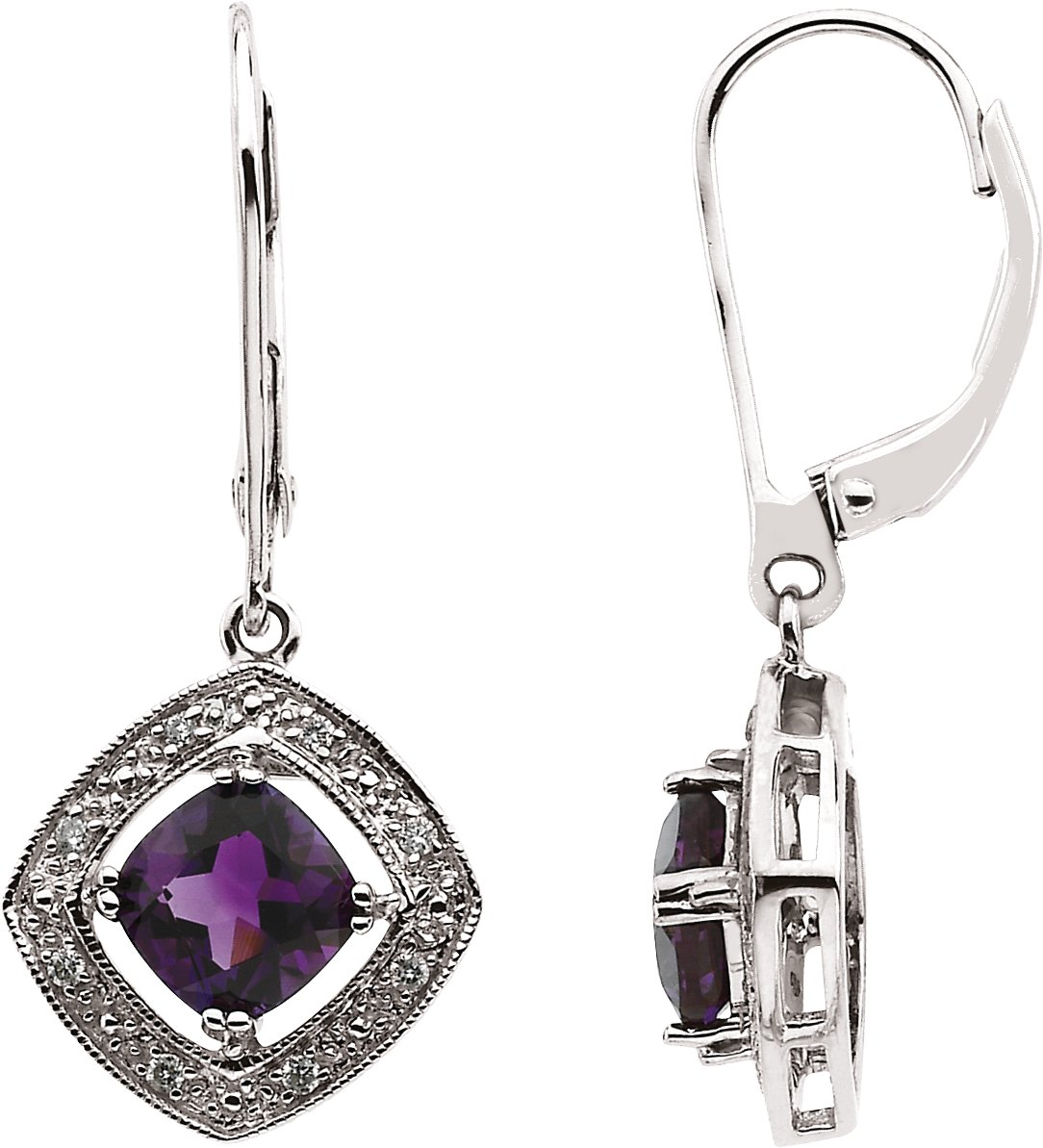 Boucles d'oreilles style halo