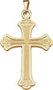 14K Yellow Gold Cross Pendant