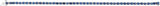 14K White Gold Natural Blue Sapphire Line 7" Bracelet