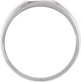 Sterling Silver 11 mm Square Signet Ring