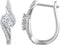 Boucles d'oreilles à deux pierres
