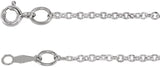 Sterling Silver 1.75 mm Cable 16" Chain