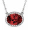 Collier de 42 cm (16 1/2 po) en or 14 carats, grenat naturel blanc du Mozambique et diamants naturels (0,04 carat au total).