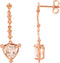 Boucles d'oreilles Trillion d'inspiration vintage