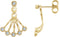 Boucles d'oreilles éventail serties clos