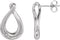 Boucles d'oreilles inspirées de l'infini