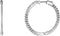Boucles d'oreilles créoles intérieures-extérieures