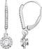 Boucles d'oreilles style halo