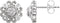 Boucles d'oreilles grappe