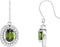 Boucles d'oreilles ovales style halo