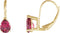 Boucles d'oreilles poire à bout en V