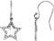 Boucles d'oreilles étoile accentuée