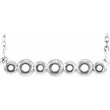 Monture de collier sertie en argent sterling 925 de 40 à 45 cm (16 à 18 pouces)