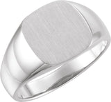 Sterling Silver Square Signet Ring