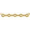 Centre de collier en or jaune 14 carats, serti clos rond de 2 mm, barrette