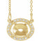 Collier semi-serti de 42 cm (16 1/2
