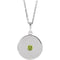 Collier avec pendentif en péridot naturel blanc 14 carats (40-45 cm)
