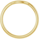 14K Yellow Gold Contour Band