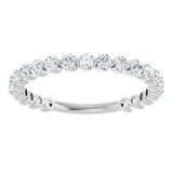 14K White Gold 3/4 CTW Lab-Grown Diamond Anniversary Band