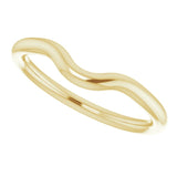 14K Yellow Gold Band for 5.2 mm Round Ring