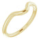 14K Yellow Gold Band for 7x5 mm Oval Ring