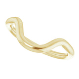 18K Yellow Gold Band for 16x12 mm Oval Ring