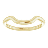 14K Yellow Gold Band for 9 mm Cushion Ring