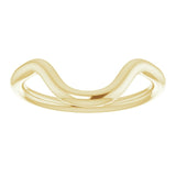 18K Yellow Gold Band for 16x12 mm Oval Ring