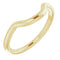 14K Yellow Gold Band for 9 mm Cushion Ring
