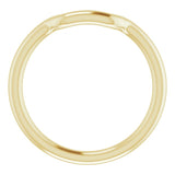 18K Yellow Gold Band for 5 mm Square Ring