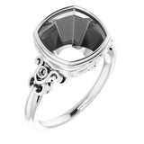 Bague de montage en palladium 10 mm avec coussinet