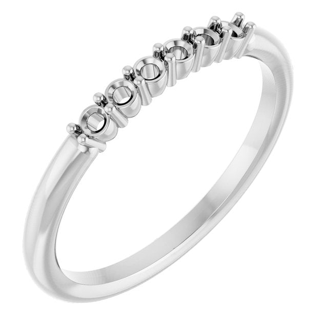 Monture de bague empilable en argent sterling