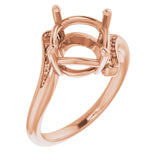 Bague ronde en or 18 carats de 9,4 mm