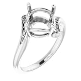 Bague ronde en argent sterling de 9 mm
