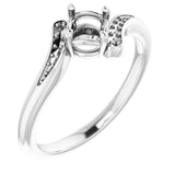 Bague de montage ronde en platine de 4,8 mm