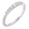 Bague empilable en argent sterling sertie de diamants naturels (0,05 carat au total)