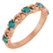 Bague empilable en alexandrite naturelle rose 14 carats